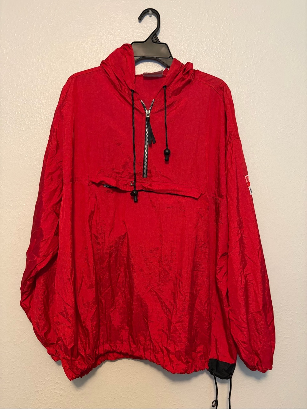 Vintage Marlboro Red XL Windbreaker Jacket Travel Fanny Pack Belt Bag